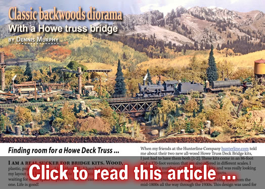 Classic backwoods diorama - Model trains - MRH column February 2016