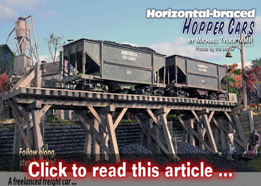 Horizontal-braced hopper cars - Model trains - MRH article February 2016