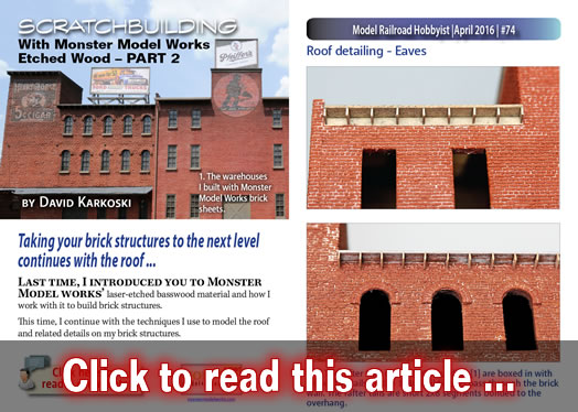 Scratchbuilding with Monster Model Works brick: 2 - Model trains - MRH article April 2016