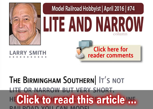 Lite & Narrow: The Birmingham Southern - Model trains - MRH column April 2016