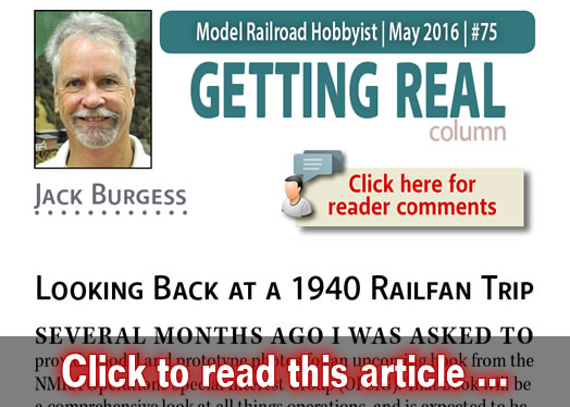 Getting Real: Looking back at a 1940 railfan trip - Model trains - MRH column May 2016