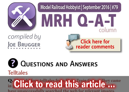 QAT: Telltales, Track Warrants ... - Model trains - MRH column September 2016