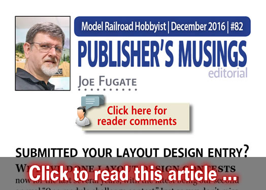 Publishers Musings: Submitted-your-layout design? - Model trains - MRH editorial December 2016