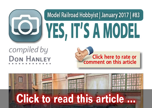 Yes, it's a model - Model trains - MRH feature January 2017