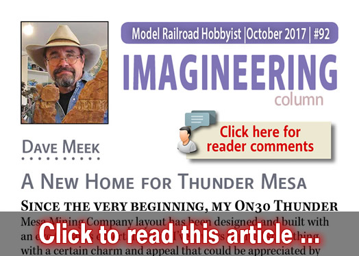 Imagineering: New home for the Thunder Mesa - Model trains - MRH column October 2017