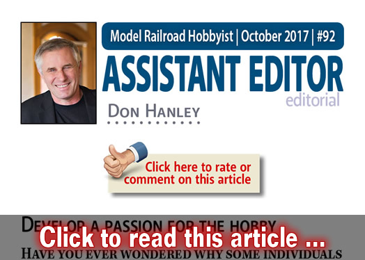 Passion for the hobby - Model trains - MRH editorial October 2017