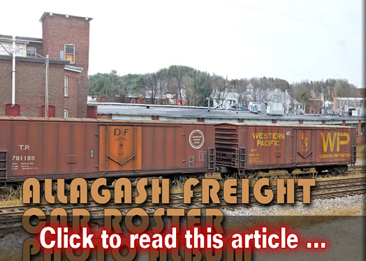 Allagash roster photo album - Model trains - MRH article October 2017