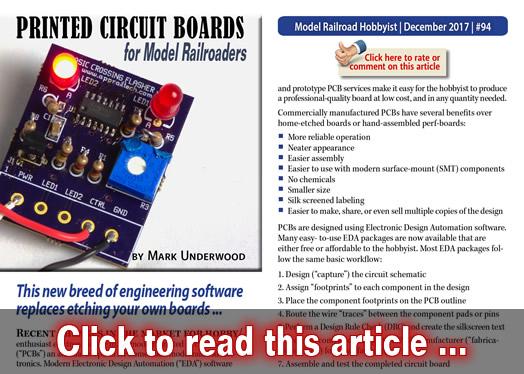 Printed circuit boards for model railroaders - Model trains - MRH article December 2017