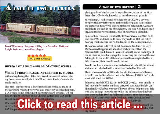 Tale of two hoppers - Model trains - MRH article February 2018