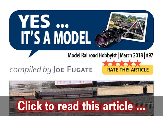 Yes, it's a model - Model trains - MRH feature March 2018