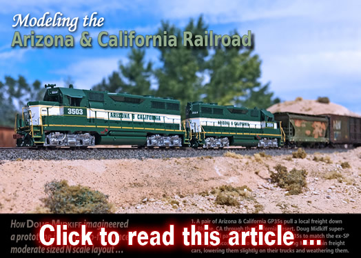 Modeling the Arizona & California - Model trains - MRH article April 2018