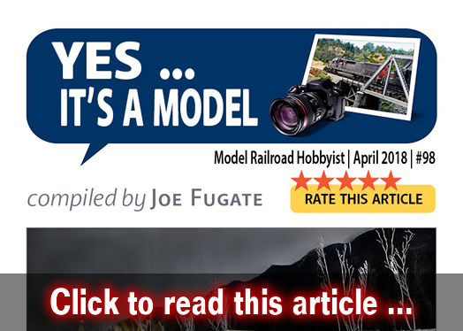 Yes, it's a model - Model trains - MRH feature April 2018