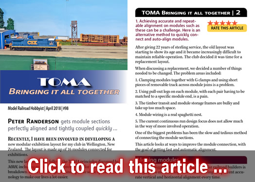 TOMA: Bringing it all together - Model trains - MRH article April 2018