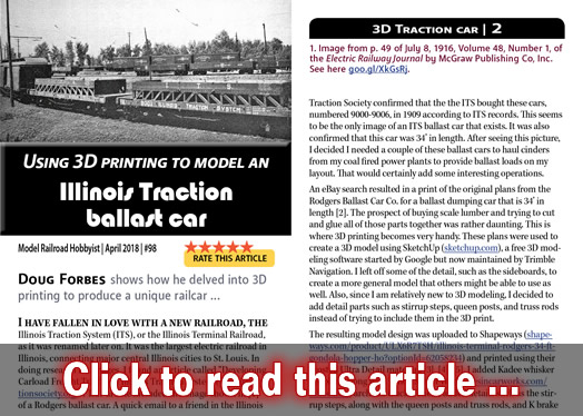 Illinois Traction ballast car - Model trains - MRH article April 2018