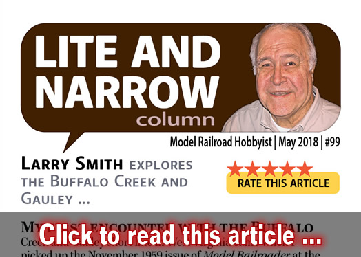 Lite & Narrow: Buffalo Creek & Gauley - Model trains - MRH column May 2018