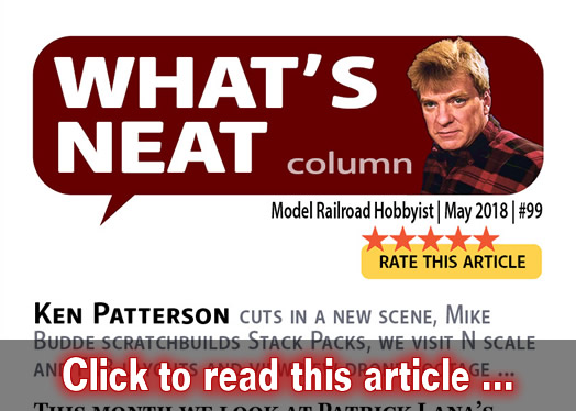 What?s Neat: Layout rework, stack packs ? - Model trains - MRH column May 2018