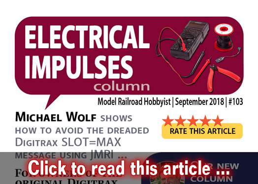 Avoid the dreaded Digitrax Slot=Max error - Model trains - MRH column September 2018