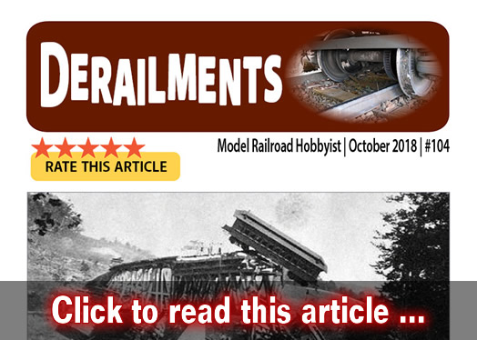 Derailments - Model trains - MRH feature October 2018