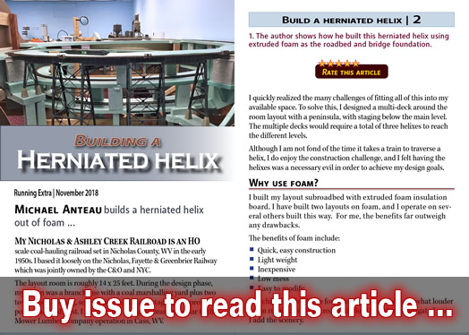 Building a herniated helix - Model trains - RE editorial November 2018