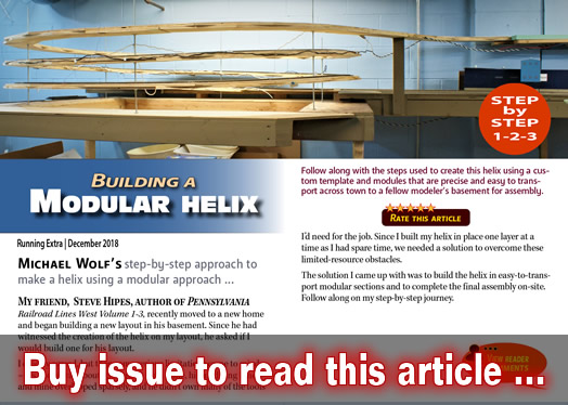 Building a modular helix - Model trains - MRH-RE feature December 2018