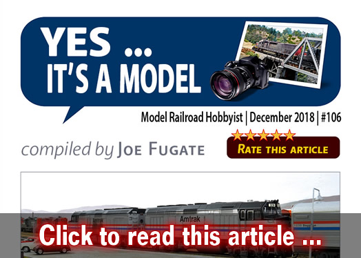 Yes, it's a model - Model trains - MRH feature December 2018
