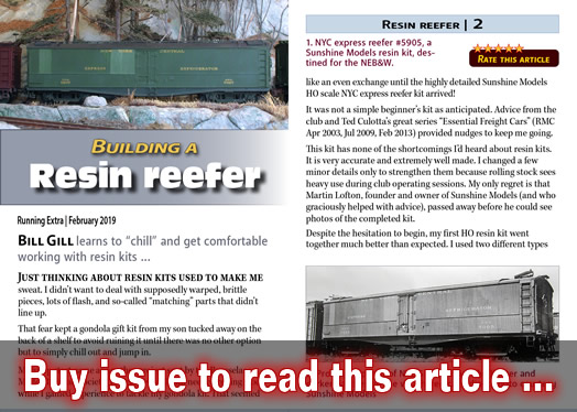 Building a resin reefer - Model trains - MRH-RE feature February 2019