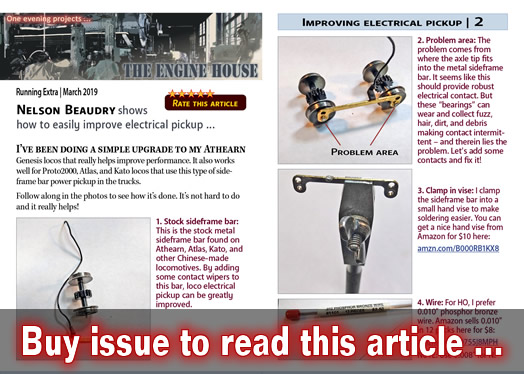 Improved electrical pickup - Model trains - MRH article March 2019