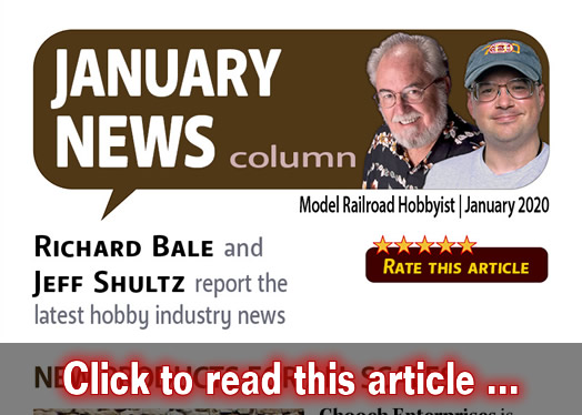 January 2020 news - Model trains - MRH column January 2020