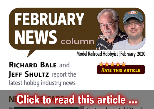February 2020 news - Model trains - MRH column February 2020