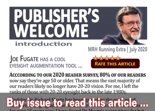 Publishers Welcome: Eyesight augmentation - Model trains - MRH editorial July 2020