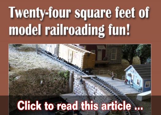 24 sq ft of layout fun - Model trains - MRH article October 2021