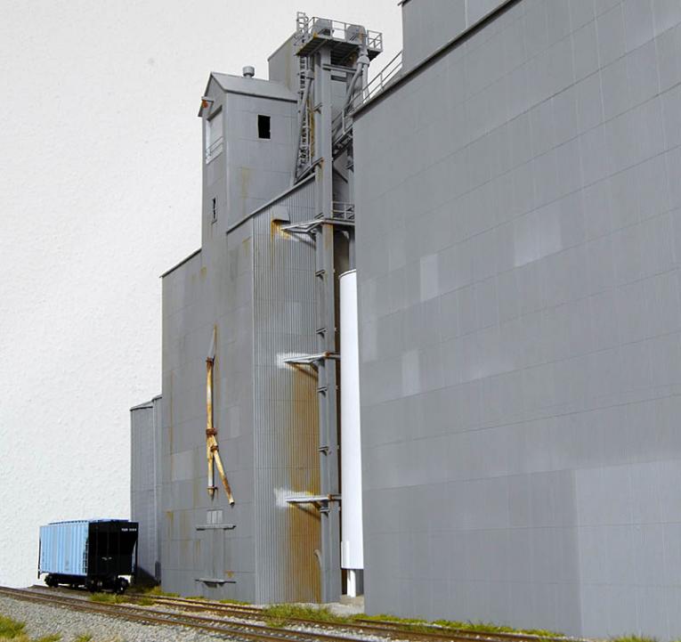 Grain elevator diorama Model Railroad Hobbyist magazine