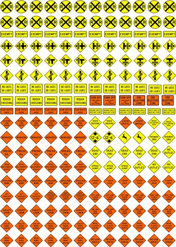 Traffic Signs | Model Railroad Hobbyist magazine