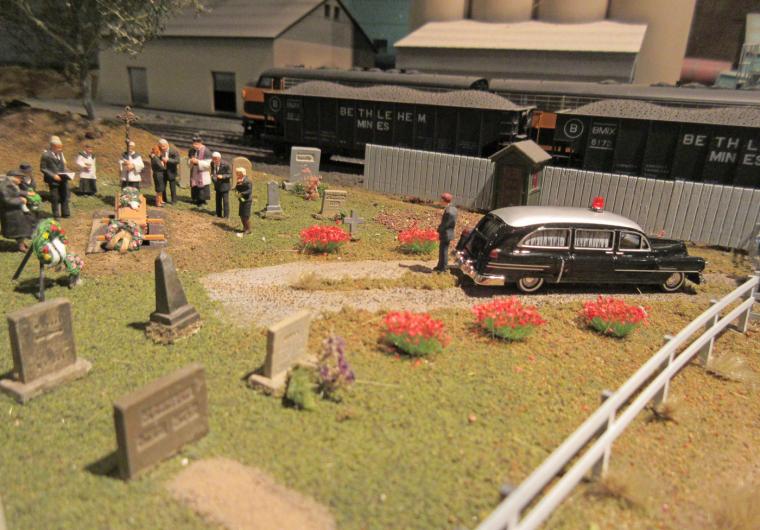 cemetery scenes and source for HO tombstones Model Railroad Hobbyist