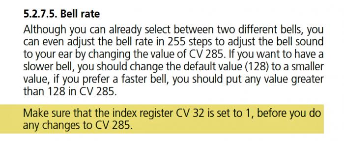 ESU Loksound Bell Rate CV | Model Railroad Hobbyist magazine