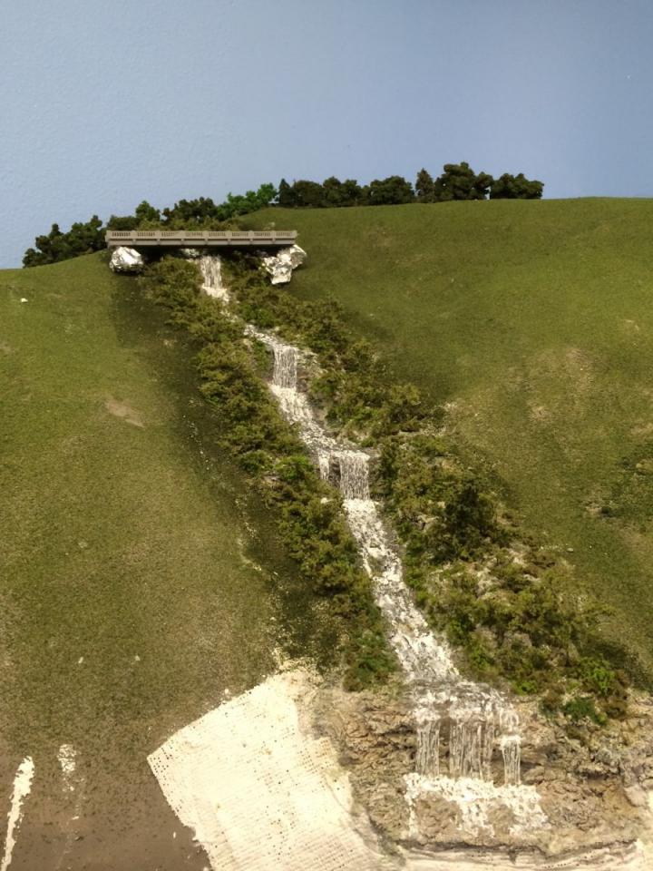 Your opinion please bridge over waterfall Model Railroad Hobbyist