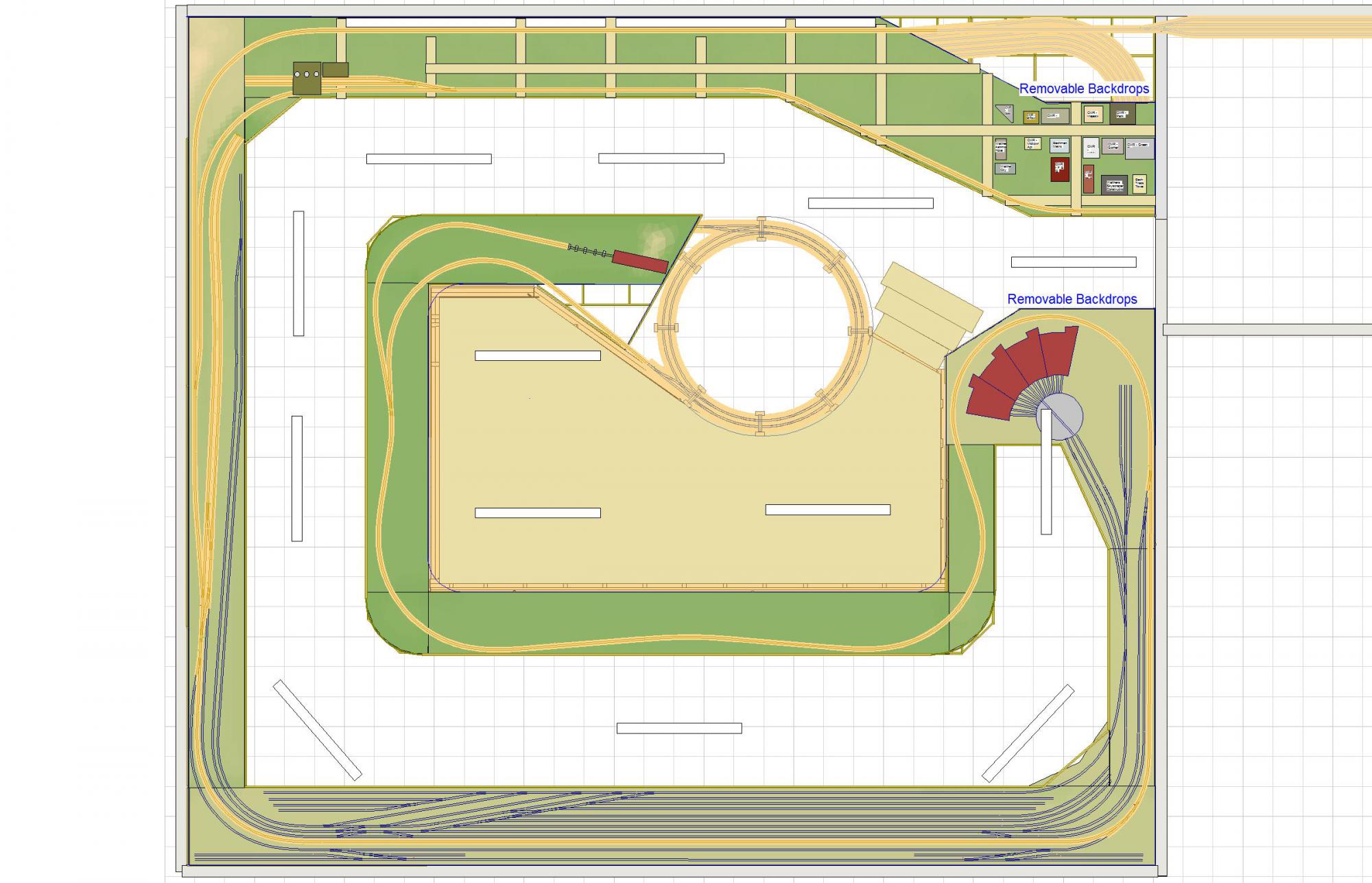 My multilevel mushroom layout design Model Railroad Hobbyist magazine