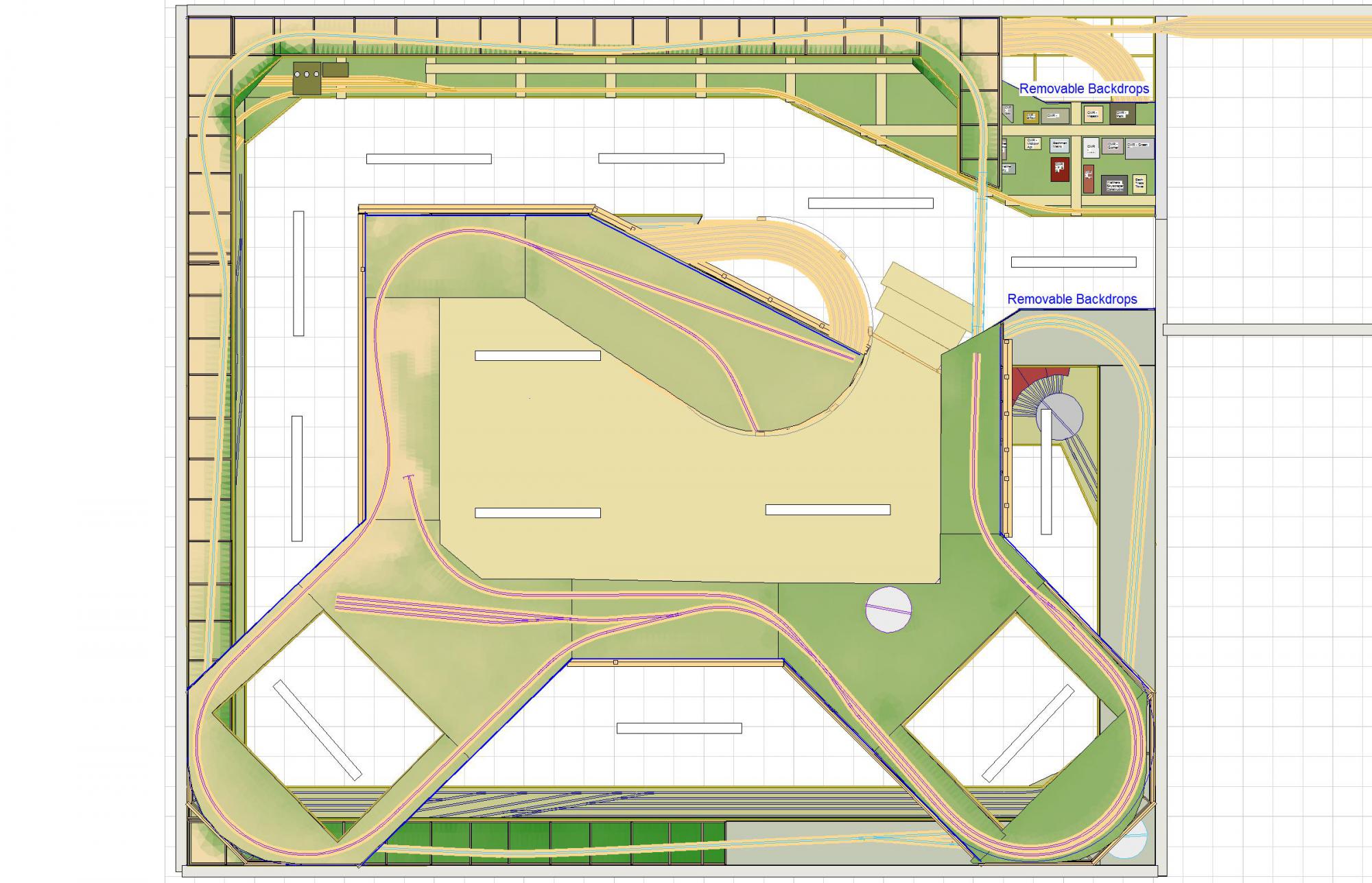 My multilevel mushroom layout design Model Railroad Hobbyist magazine