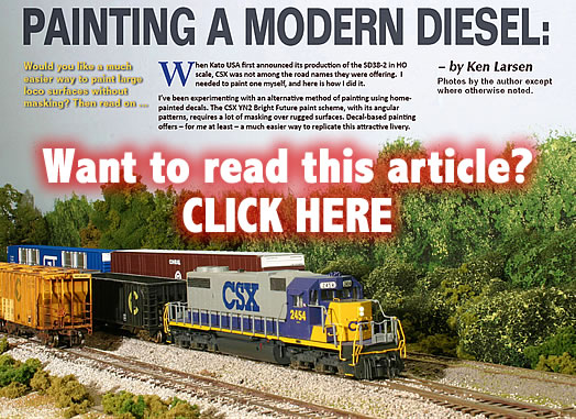 Painting a modern diesel - MRH Issue 5 - Jan/Feb 2010